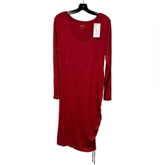 Maternity Isabel by Ingrid + Isabel Ruched Bodycon Dress - Picture 3 of 5